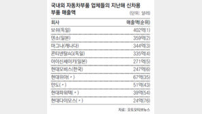 2013년 車부품업계 매출… 현대모비스 세계 6위