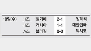 [World Cup Brasil 2014]월드컵 스코어보드