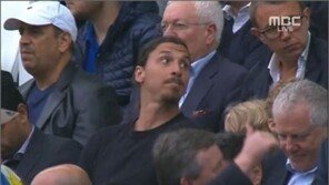 월드컵 안 보겠다던 즐라탄, 잉글랜드-우루과이전 관중석에서 포착