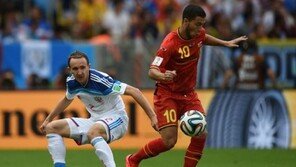 ‘오리지 2분전 결승골’ 벨기에, 러시아에 1-0 승