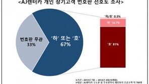 장기렌터카, ‘펄’ 들어간 외관에 ‘호’ 번호판 선호