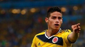 [콜롬비아-우루과이]제임스 로드리게스, WC 득점 단독선두