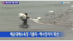 해운대 기름유출…피서객 개장 첫날 헛걸음