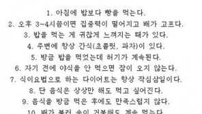 탄수화물 중독 테스트, 5항목 이상이면… 중독 의심해 봐야