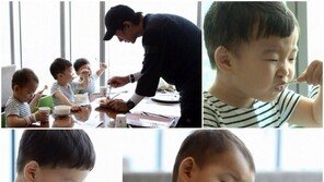 송일국 세쌍둥이, ‘스프 먹방’이란 바로 이런 것!