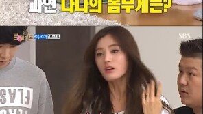 룸메이트 나나, 몸무게 52kg에 “살쪘어!”…시청자 짜증