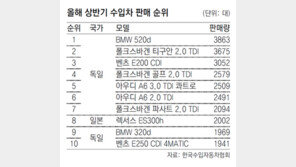 국내 수입車 시장 ‘독일車 전성시대’