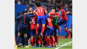 ‘아시안게임 남자축구 결승’ 한국-북한, 득점 없이 전반 종료