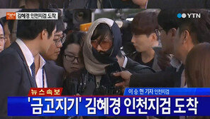 김혜경 인천지검 압송, 스카프+선글라스로 얼굴 가려