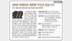 [알립니다]제4회 ‘영예로운 제복賞’ 주인공 찾습니다.