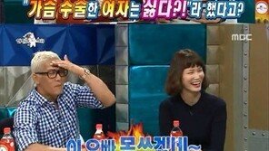 ‘라디오스타’ 송경아, 박준형에 “안 되겠네” 돌직구