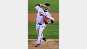 [포토] LG 리오단, 힘찬 역투 ‘삼진 잡을 기세!’