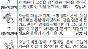 [스포츠동아 오늘의 운세] 2014년 10월 30일 목요일 (음력 9월 7일)