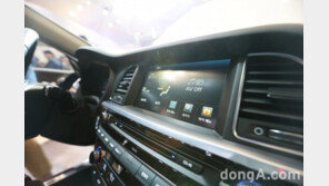 [포토]현대차 아슬란 실내, 각종 첨단 사양으로 무장 