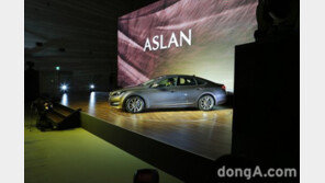 [포토]현대차 아슬란 출시 “당당한 등장, 한 마리 사자?”