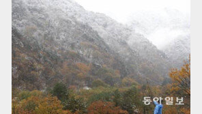 설악산에 올가을 두 번째 눈…“얼마나 추워졌길래”