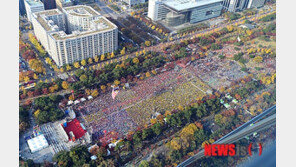 공무원 역대최대 도심집회…퇴직자까지 합세