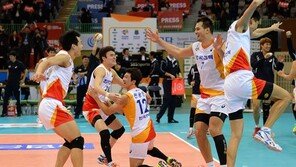 전광인 26점…한전, 천적 삼성화재 꺾다