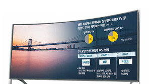 요즘 ‘대세 TV’ 커브드… 인기 수직상승