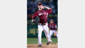 [포토] ‘한국시리즈’ 밴 헤켄, 승리 향한 힘찬 투구