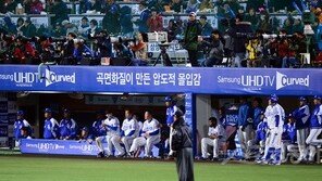 삼성 방망이 침묵…KS 1차전 징크스 또?