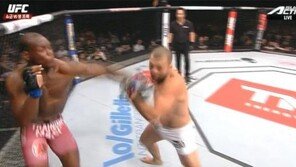 쇼군, 신예 생프뤼에 충격의 TKO패, 1라운드 34초만에...