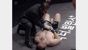 ‘로드FC 019’ 이둘희, 급소 두 번 가격당해…경기 무효 ‘병원행’