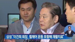 “이건희 회장, 하루 15시간 깨어 있어…재활 치료 중”