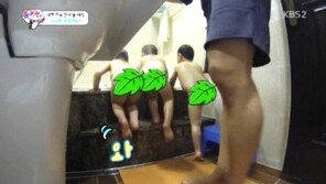 ‘슈퍼맨이 돌아왔다’ 삼둥이, 목욕도 스스로 척척…‘귀요미’