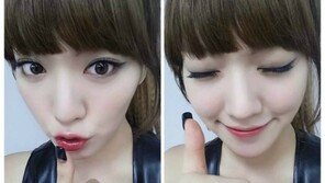 ‘멸공의 횃불’ 헬로비너스 라임, 섹시한 레드립 ‘뽀뽀 셀카’