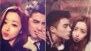 홍수아 시사회, 원령 男주인공 장차오와 연인같은 사진..."썸타는 거 아냐?