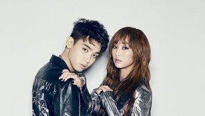 효린, ‘무서운 신예’ 주영과 입맞춤