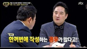 A) ‘썰전’ 강용석 “의료사고 원고 완전 승소율 2~4%” 故 신해철 언급