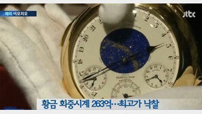세계에서 가장 비싼 시계 "무려 263억원! 엄청나네"
