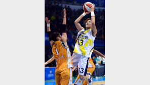 신한은행 김단비 20점·15R, 인천 팬에게 강렬한 첫 인사