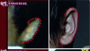 논란의 ‘비 알몸사진’ 귀·눈썹 모양 대조해 보니…