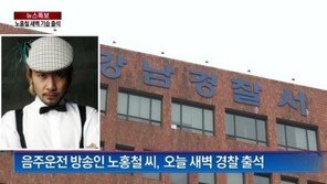 노홍철 1년간 면허 취소… 23일, 새벽 시간에 기습 출석