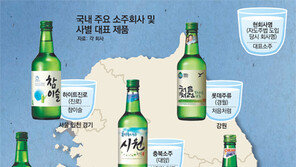 ‘참이슬’ 적신 수도권에 ‘아홉시반’ ‘좋은데이’가 왔다