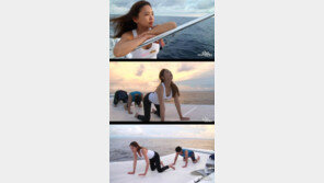 '정글의 법칙' 이태임, 완벽한 수영복 자태..."나는 울산의 조오련"