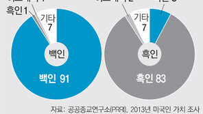 20년간 꿈쩍도 않는 30%P대 흑백의 벽