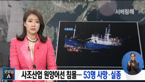 사조산업 원양어선 침몰, 1명 사망 52명 실종…생존 가능성은?
