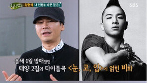 힐링캠프 양현석 “태양 ‘눈,코,입’, 기다리는 데 4년 걸렸다”