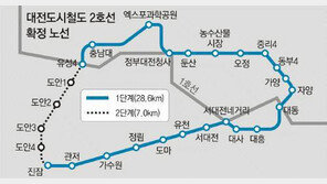 [대전/충남]대전도시철도 2호선 도로위 전차로 달린다