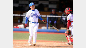 [포토] ‘야구대제전’ 이광우, 삼진아웃에 허탈한 미소