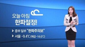 서울 아침기온 영하 9도, 한파 절정…올 겨울들어 가장 추워