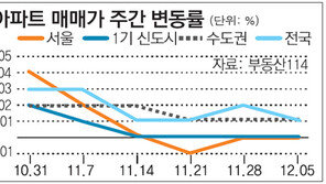 [매매시황]서울 전세금 25주 연속 상승… 신도시는 주춤