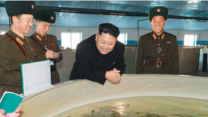 메기 양어장 찾은 김정은