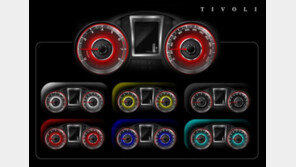 쌍용차 티볼리, 기분 따라 바꿀 수 있는 ‘6컬러 클러스터’