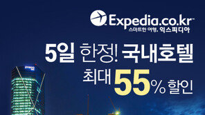 익스피디아, 국내 48개 호텔 세일 프로모션