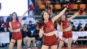 [포토] 치어리더, 짧은 의상에 시선 사로잡는 각선미!